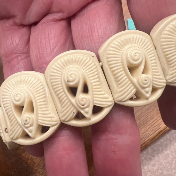 Avon Jewelry - Avon Cream Carved Bracelet. Beautiful color and rare find.